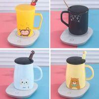 55 Derece Sabit Sıcaklıkta Seramik Metal Cam Kupa Isıtıcı