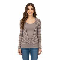 KadınKruvaze Uzun Kol Bluz BRGPG3706