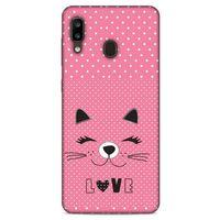 Lopard Samsung Galaxy A20 Uyumlu Kılıf Kediler (14) Lansman Kılıf Love Cat