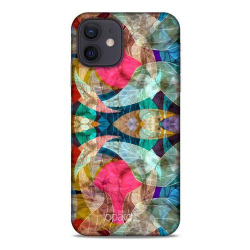 Apple iPhone 12 Kılıf Pastel Renkler (10) Full Koruma Kılıfı Fuşya Yeşil