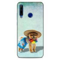 Huawei Y6P Kılıf Köpek Kıyafetleri (16) Kalın Kılıf Pomeranian Şort