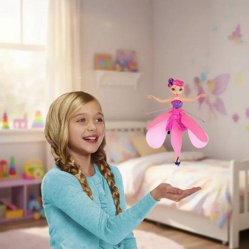 Uçan Peri Oyuncak Usb Kablolu Ve Şarj Edilebilir Oyuncak Bebe Mavisi