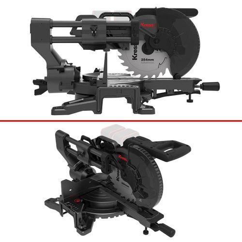 Kress KH483.9 40Volt 1400W 254MM Kömürsüz Kızaklı Bluetooth Bağlantılı Profesyonel Gönye Kesme (Akü Dahil Değildir)