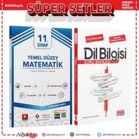 Sonuç Yayınları 11. Sınıf Temel Düzey Matematik Tek Kitap ve AKM Dil Bilgisi Soru Bankası Seti 2 Kitap