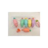 Havuç Tasarımlı Fosforlu Kalem Seti