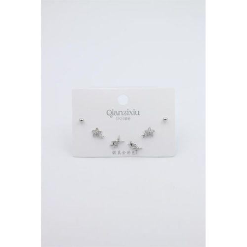 Çoklu Set Küpe - Gümüş