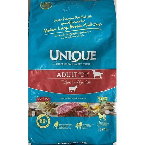 Unique  Adult Medium&Large Lamb 12kg Kuzu Etli Köpek Maması