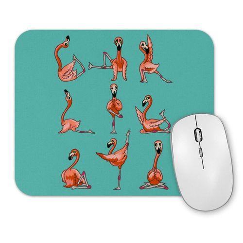 Flamingo Yoga Mouse Pad