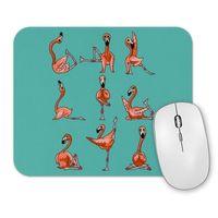 Flamingo Yoga Mouse Pad