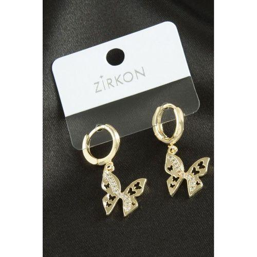Kelebek Zirkon Taşlı Küpe