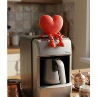 Sarkık Ayaklı Kırmızı Kalp Dekor Biblo