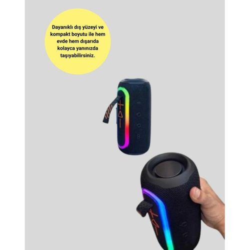 Yüksek Ses Kaliteli Kablosuz Hoparlör Led Işıklı