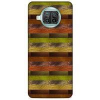 Xiaomi Mi 10T Lite 5G Kılıf Patchwork (48) Bumper Kılıf Kahve Yeşil
