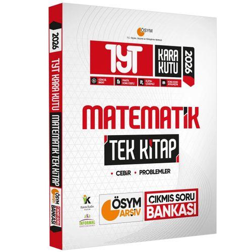 2026 YKS TYT Kara Kutu Matematik TEK KİTAP ÖSYM Arşiv Çıkmış Soru Bankası Özetli Dijital Çözümlü