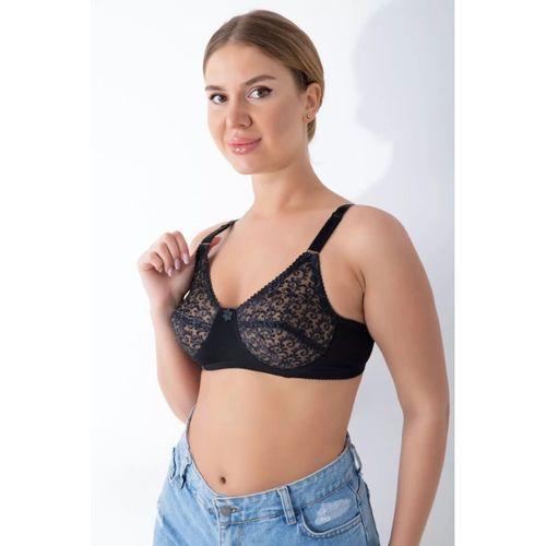 Siyah Dantelli Toparlayıcı Sütyen - 506