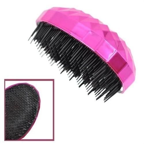 Neon Pembe Düzleştirici Tarak Geniş Aralıklı her Saç Tipine Uygun Fırçalı Saç Düzleştirici