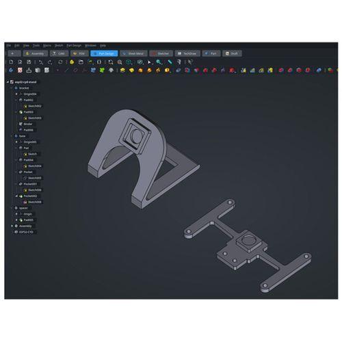 ESP32 CYD Çift Yönlü Stand 3D Baskı (Bu ürün Sadece Plastik parçadır - Almadan Önce Soru Sorabilirsiniz)