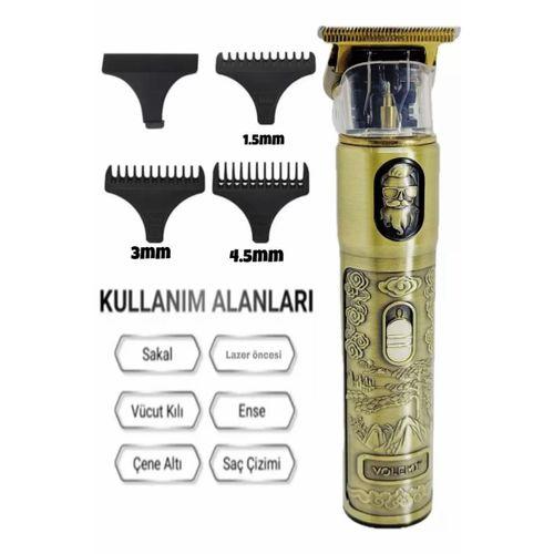 Ip-1949 Şarj Göstergeli Sakal Lazer Öncesi Vücut Ense Çizim Kişisel Bakım Aletleri Sıfıra Yakın Tıraş