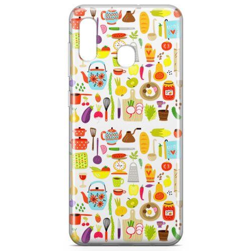 Samsung Galaxy A40 Kılıf Pratik Mutfak Gereçleri Arka Kapak Koruma Desenli Full Koruyucu