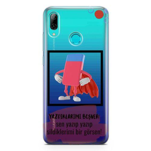 Huawei P Smart 2019 Kılıf Yazdıklarımı Boşver Arka Kapak Koruma Desenli Full Koruyucu