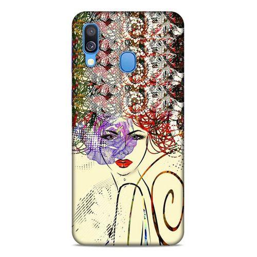 Lopard Samsung Galaxy A40 Uyumlu Kılıf Sürreal Yüzler ♀ (19) Kılıfları Baskılı