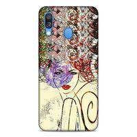 Lopard Samsung Galaxy A40 Uyumlu Kılıf Sürreal Yüzler ♀ (19) Kılıfları Baskılı