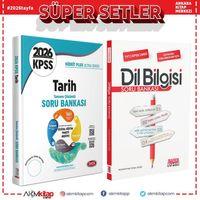 Data Yayınları 2026 KPSS Tarih Hibrit Plus Ultra Serisi ve AKM Dil Bilgisi Soru Bankası Seti 2 Kitap