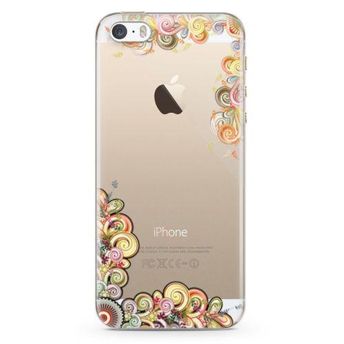 Apple iPhone 5s Kılıf El İşi Süsler Arka Kapak Koruma Desenli Full Koruyucu