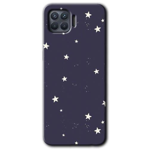 OPPO Oppo Reno 4 Lite Kılıf HD Desen Baskılı Arka Kapak - Gökyüzü Yıldız