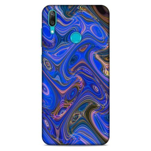 Huawei Y7 Prime 2019 Uyumlu Kılıf Mavi Delisi (5) Koruma Kabı Mermer