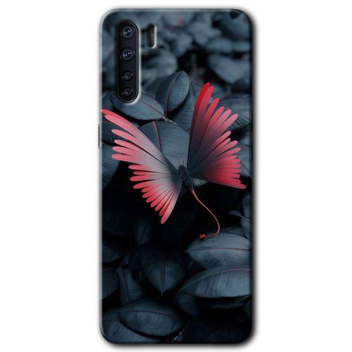 OPPO Oppo A91 Kılıf HD Desen Baskılı Arka Kapak - Dark Butterfly