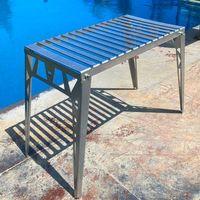 Kamp Ayısı® NorrGrill™ Ateş Üstü Ayaklı Izgaralı Katlanır Kamp Piknik Masası