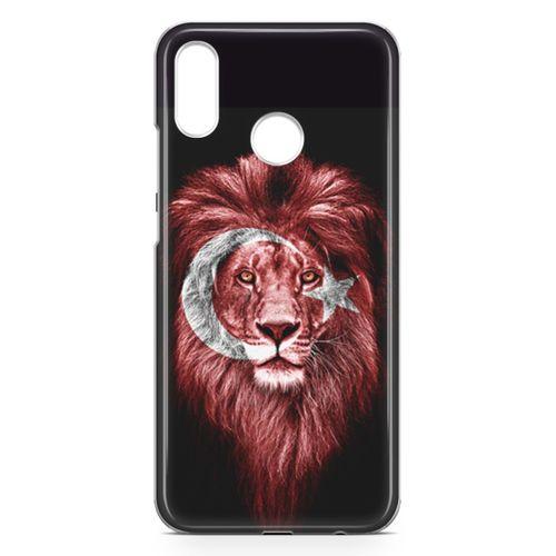 Huawei P20 Lite Kılıf Aslan Türk Arka Kapak Koruma Desenli Full Koruyucu