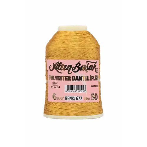 3 Adet Altınbaşak Oya ve Dantel İpi 20 gr - Royaleks - No: 672