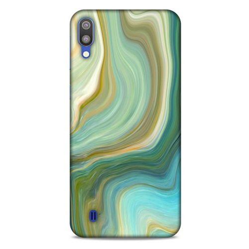 Mermer Desenli (23) Tema Ultra Koruma Kılıfı Su Yeşili Samsung Galaxy M10 Kılıf