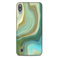 Mermer Desenli (23) Tema Ultra Koruma Kılıfı Su Yeşili Samsung Galaxy M10 Kılıf