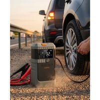 Araç Akü Takviye Powerbank Lastik Şişirme Kompresörü Led Işıklı Çok Fonksiyonlu Acil Durum Cihazı