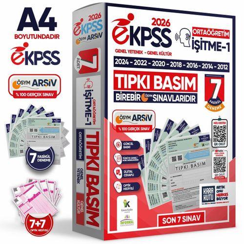 2026 EKPSS Ortaöğretim İşitme-1 ÖSYM Çıkmış Soru Tıpkı Basım Soru Kitapçıkları 7li TG Deneme Paketi