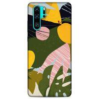 Lopard Huawei P30 Pro Uyumlu Kılıf Soyut Sanat (33) Baskılı Hybrid Kılıf