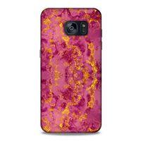 Mermer Desenli (35) Tema Fit Design Kılıf Burgonya Samsung Galaxy S7 Edge Kılıf