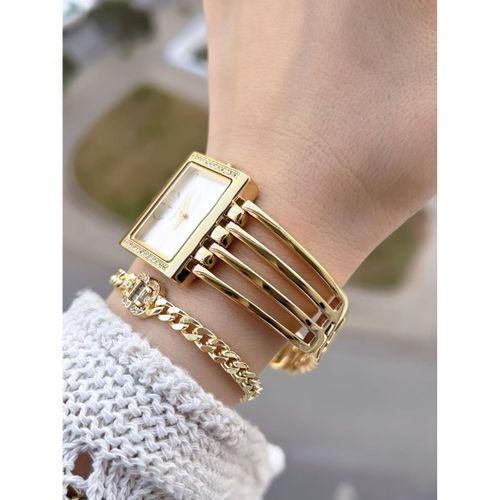 Ferrucci Kaburga Tasarım 2 Yıl Garantili 3 Atm Suya Dayanıklı Kadın Kol Saati+Bileklik FC.L11441.1