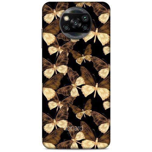 Xiaomi Redmi Poco X3 Kılıf Kelebek Etkisi (41) Tank Kılıf Bej Yeşil