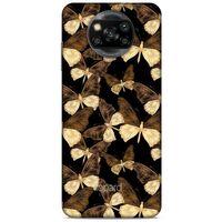 Xiaomi Redmi Poco X3 Kılıf Kelebek Etkisi (41) Tank Kılıf Bej Yeşil