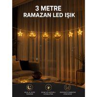 3 Metre Ramazan Led Saçak Işık Ev İçi Dekoratif Aydınlatma