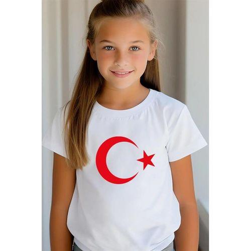 Dode Flora Çocuk Ay Yıldız Hilal Baskılı Tişört