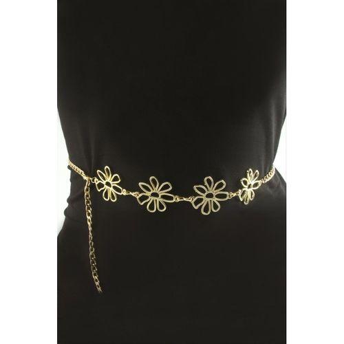 Çiçek Metal Zincir Kemer