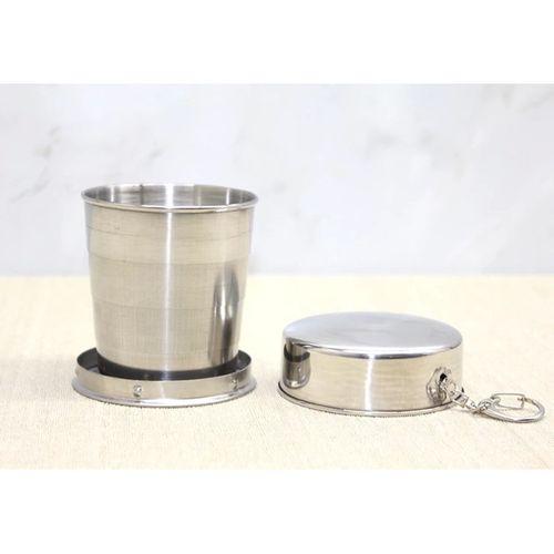 Katlanabilir Tekli Paslanmaz Çelik Shot Bardak