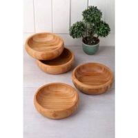 Yuvarlak 4'lü Ahşap Çerezlik Royaleks-CRZ1010