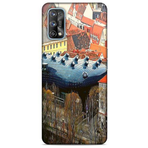 Oppo Realme 7 Pro Kılıf Dünya Mimarisi (32) Soft Silikon Kılıf Kunsthaus Müzesi Avusturya