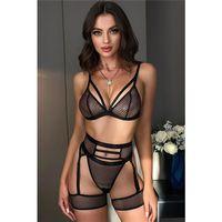 Fantezi Jartiyer Takım Kadın Bel - Göbek Detaylı Takımı Belengs 6609